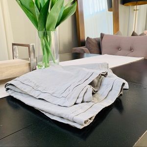 FIELDCREST Gray LINEN shams new